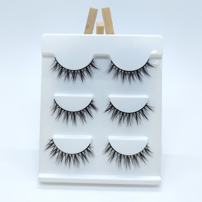 Упаковка з 3 пар розкішних накладних вій із штучної норки 3D Silk Lashes