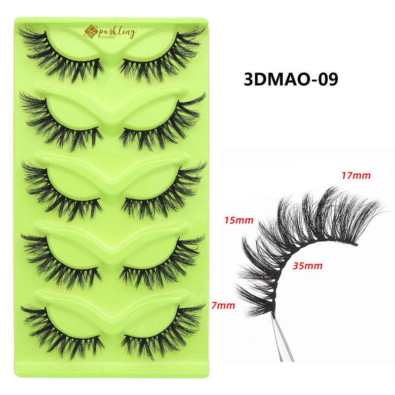 5 пар вій Wispy Cat Eye Lashes