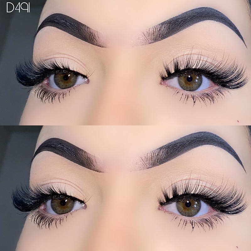 Природні вії L Curl Mink Fluffy Cat Eye Lashes